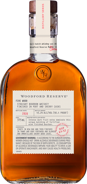Woodford Reserve Distillery Series Five Wood Bottle