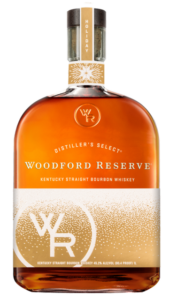 Limited Edition Woodford Reserve Kentucky Straight Bourbon Whiskey holiday bottle