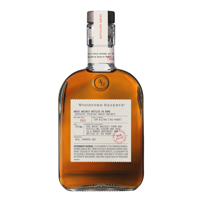 Woodford Reserve Distillery Series Wheat Whiskey Bottled in Bond Bottle